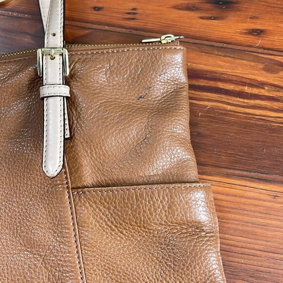 MICHAEL Michael Kors Jet Set soft pebbled leather medium shoulder bag purse - Picture 3 of 7